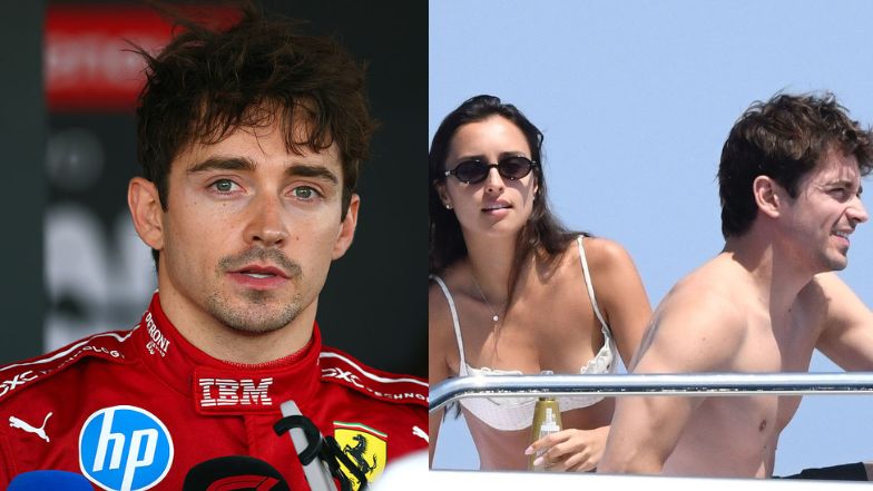 Charles Leclerc z ukochaną
