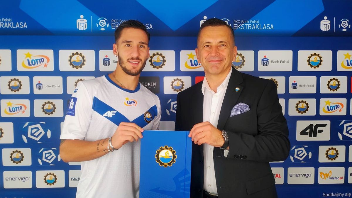 Materiały prasowe / Stal Mielec / Na zdjęciu: Petros Bagalianis nowym piłkarzem Stali Mielec