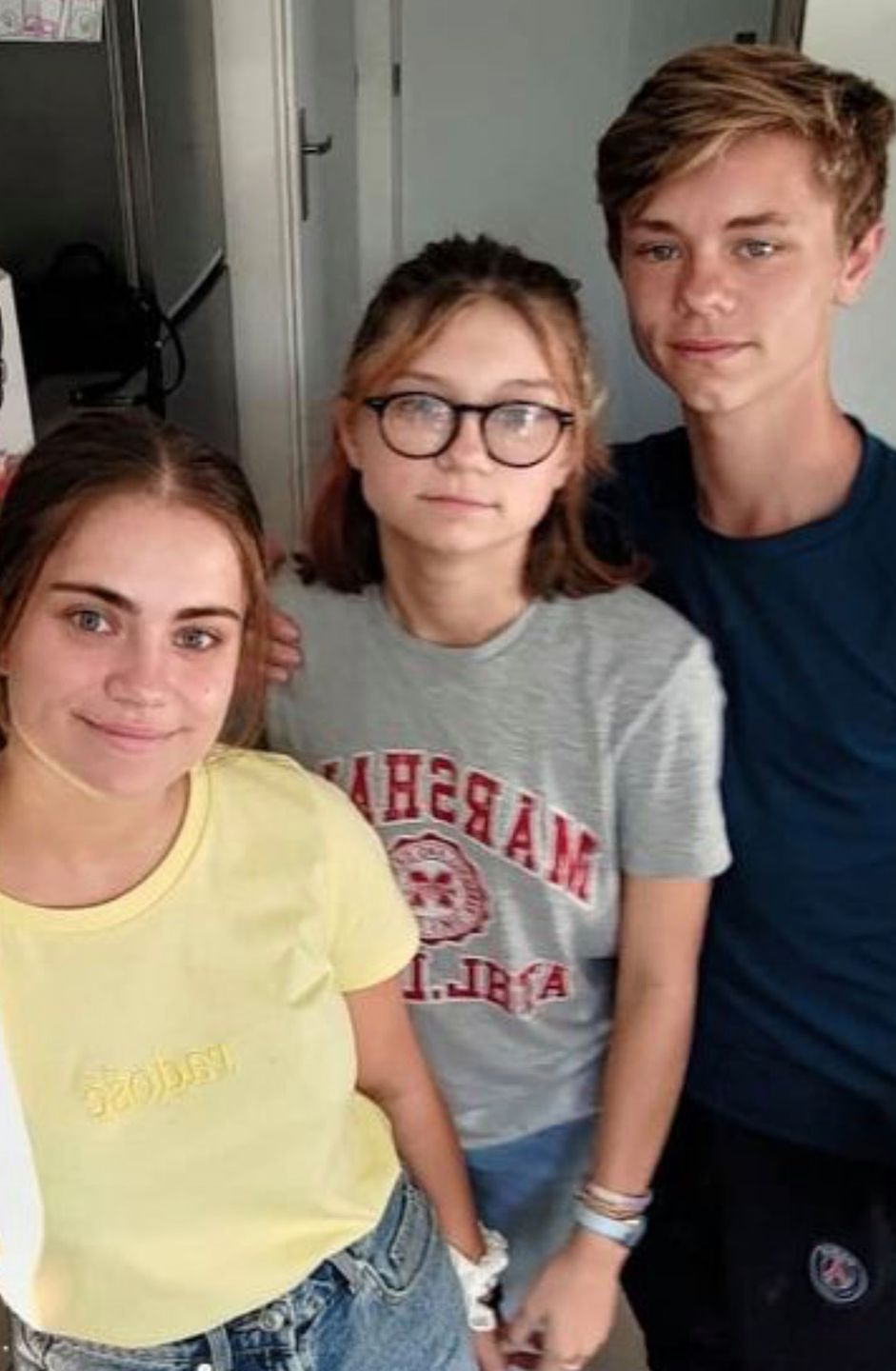 Misha Kostrzewski z dziećmi: Elisabeth, Nina, Yann