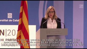 Katalońscy liderzy zadowoleni z frekwencji w referendum