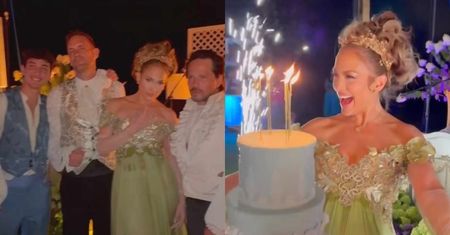 Tak wyglądały 55. urodziny Jennifer Lopez w stylu "Bridgertonów": karoca, orkiestra smyczkowa, 4-piętrowy tort i BRAK Bena Afflecka (ZDJĘCIA)