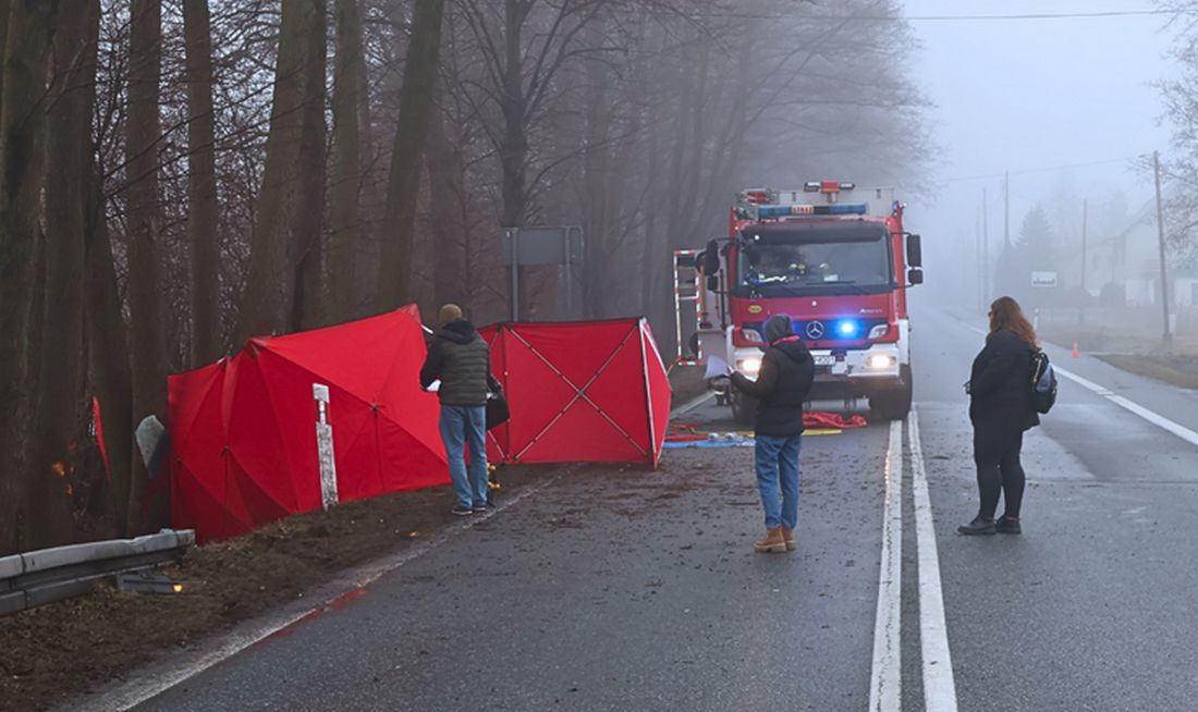 Tragiczny wypadek w Grodźcu, nie żyje 18-latek. Policja szuka świadków