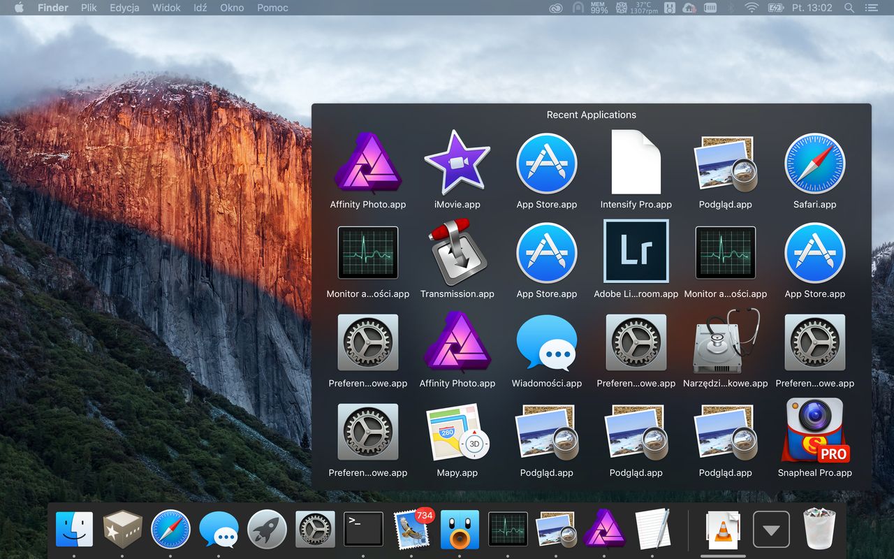 OS X El Capitan: Ukryj górną belkę i wyciśnij więcej z Docka