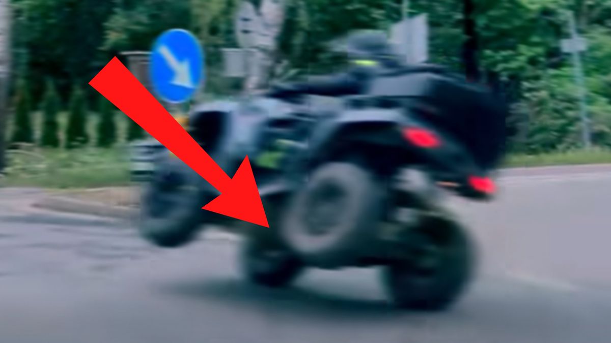 Skandal, jak zachowywał się na rondzie.