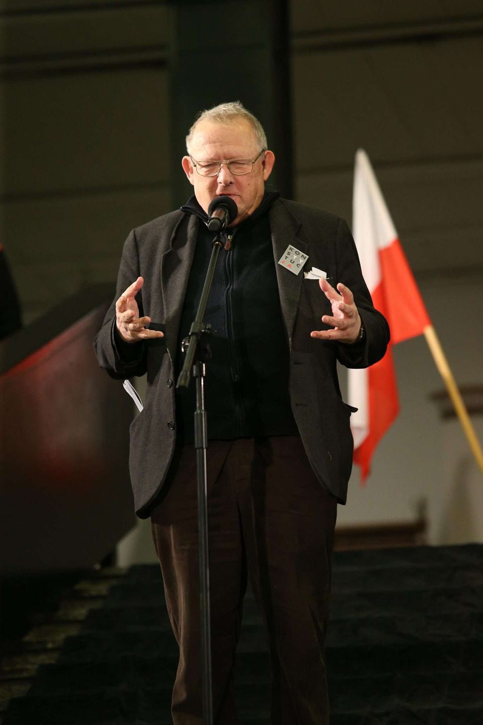 Adam Michnik - Pogrzeb Kazimierza Kutza