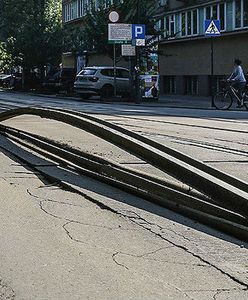 Problemy z torowiskami na krakowskich ulicach. Szyny nie wytrzymują ciepła