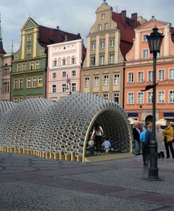 Nietypowa konstrukcja stanęła na pl. Solnym we Wrocławiu. Czy wiesz, co jest wewnątrz niej?