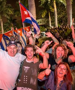 Radość na ulicach Miami po śmierci Fidela Castro