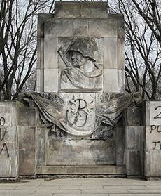 Zdewastowany pomnik