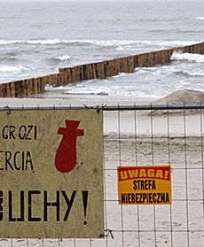 Niewybuchy na plaży