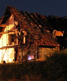 Pożar domu w Gdańsku