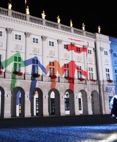 Iluminacja Pałacu Prezydenckiego