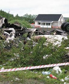 Samolot Tu-134 rozbił się w Rosji