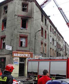 Pożar w Świętochłowicach