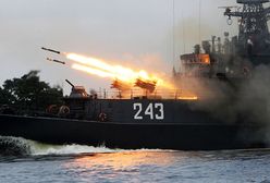 Rosyjskie okręty rakietowe płyną z Morza Czarnego w kierunku Syrii