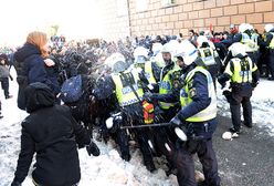 Demonstracja neonazistów w Sztokholmie. Starcia z antyfaszystami