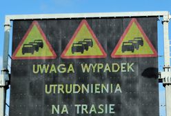 Wypadek na A4. Ranni dwaj żołnierze