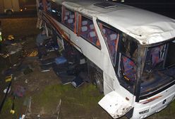 Wypadek autokaru pod Słupskiem