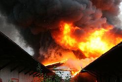 Pożar hal we Wrocławiu