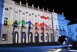 Iluminacja Pałacu Prezydenckiego