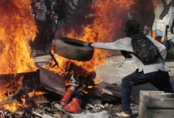 Barykady na ulicach Santiago