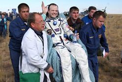 Lądowanie kosmicznej kapsuły Sojuz