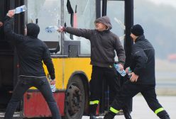 Pijani kibice i płonący autobus