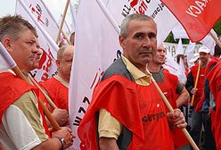 Protest związkowców