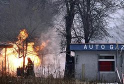 Wybuch i pożar na stacji