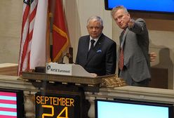 Lech Kaczyński na giełdzie w USA