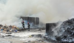 Płonie sortownia w Warszawie