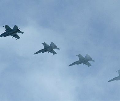 Amerykański myśliwiec F-18 rozbił się w Wielkiej Brytanii
