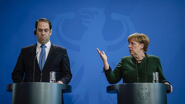Angela Merkel i Jusef Szahid