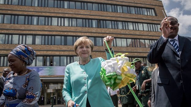 Angela Merkel podczas wizyty w Etiopii