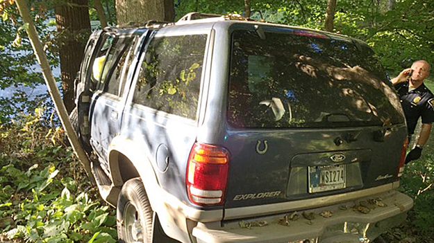 Prowadzony przez Kevina Bella samochód stoczył się z drogi i uderzył w drzewo