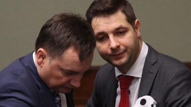 Patryk Jaki i Zbigniew Ziobro w Sejmie