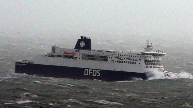 Statek w okolicy portu Dover