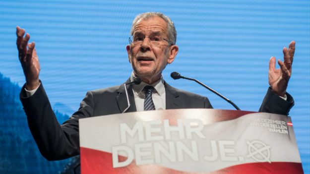Alexander Van der Bellen dostał 53,6 proc. głosów