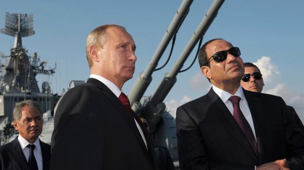 Prezydent Egiptu Abd al-Fattah as-Sisi w czasie swej pierwszej oficjalnej wizyty w Rosji w sierpniu 2014 r.