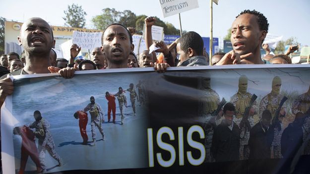 Demonstracja przeciwko IS