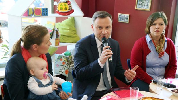 Andrzej Duda podczas spotkania z rodzinami w Warszawie