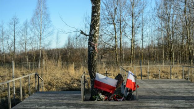 Miejsce katastrofy samolotu prezydenckiego Tu-154M w Smoleńsku