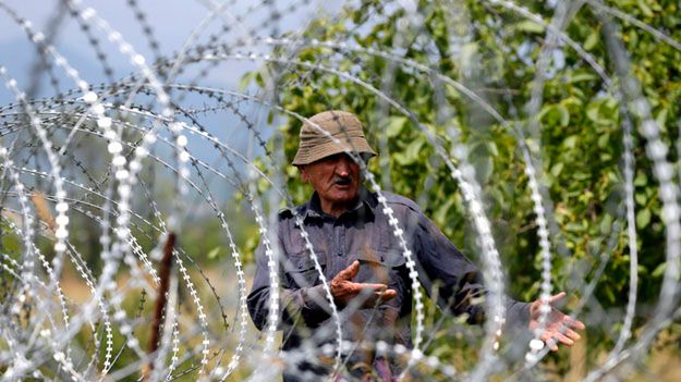 Zasieki oddzielające Gruzję od Osetii Południowej