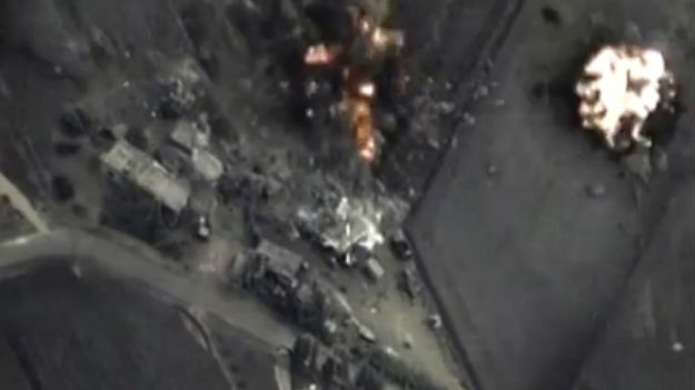 Kadr z nagrania opublikowanego przez rosyjskie ministerstwo obrony