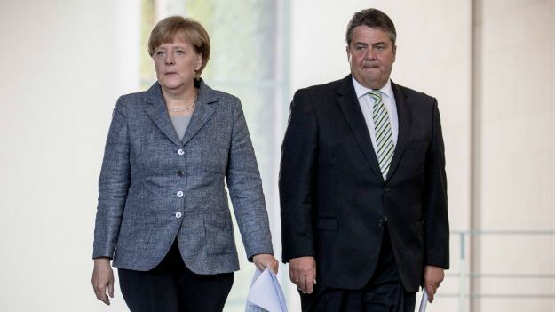 Sigmar Gabriel i Angela Merkel