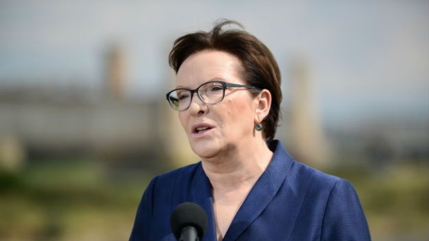 Premier Ewa Kopacz podczas obchodów Krajowych Dni Działkowca w Tczewie