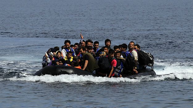 Łódź wypełniona uchodźcami i imigrantami