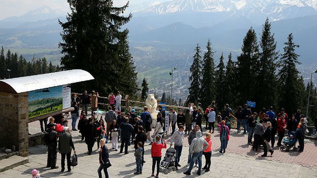 Turyści na Gubałówce