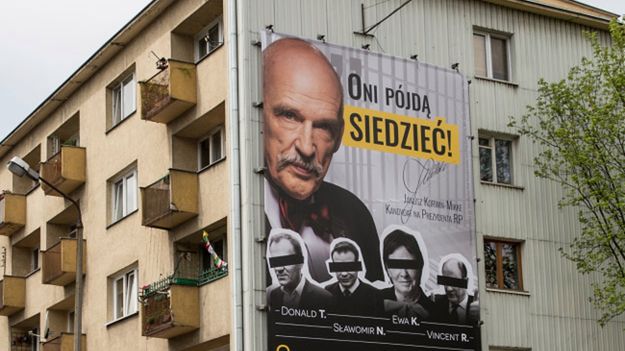 Najnowszy plakat wyborczy Janusza Korwin-Mikkego
