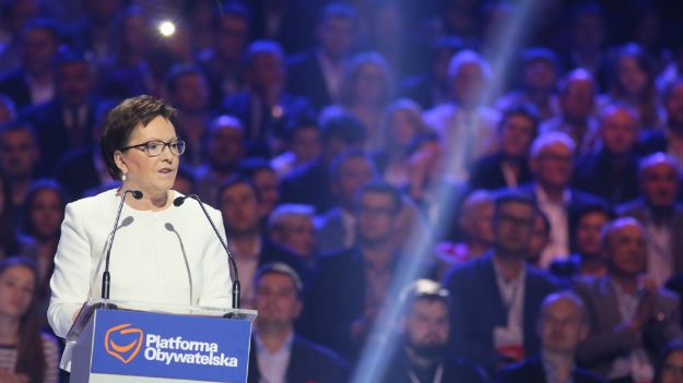 Ewa Kopacz na konwencji PO
